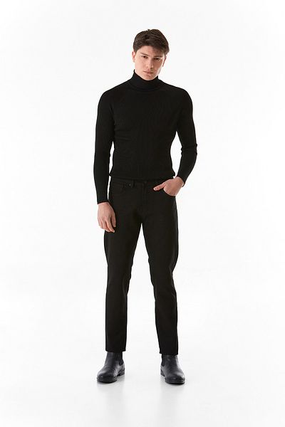 Fulla Moda Ίσιο τζιν παντελόνι με φερμουάρ