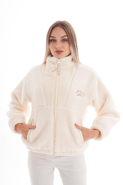 ŞİMAL Women's Zipper Closure Plush Coat 245365   -