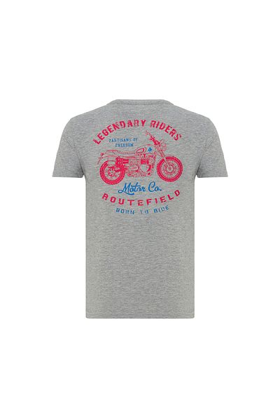 ROUTEFIELD Tyce Men's Gray T-Shirt Men's T-Shirt Rftyce23