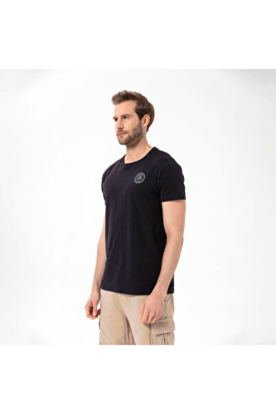 ROUTEFIELD Timothy Erkek Siyah Tişört ERKEK T-SHIRT RFTIMOTHY22