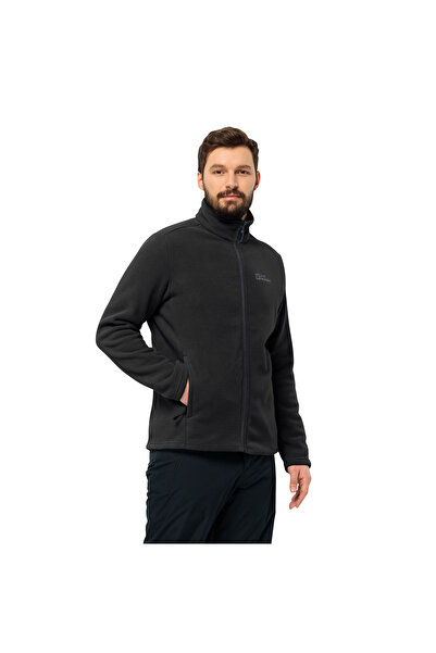 Jack Wolfskin Winterstein Fz Men's Black Fleece Jacket Men's Fleece Jacket 1711371-6000