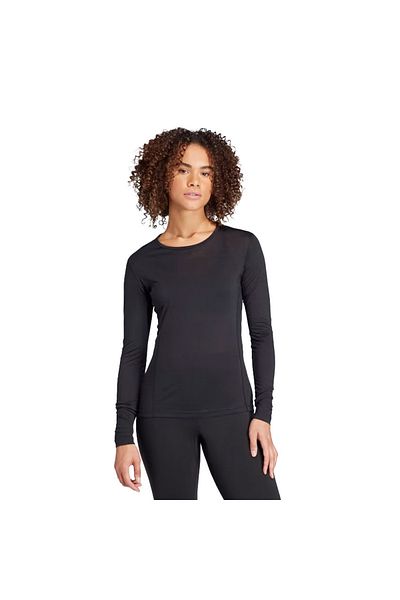 adidas Tricou negru pentru femei Xpr Mer150 Ls Tricou pentru femei Hz8557