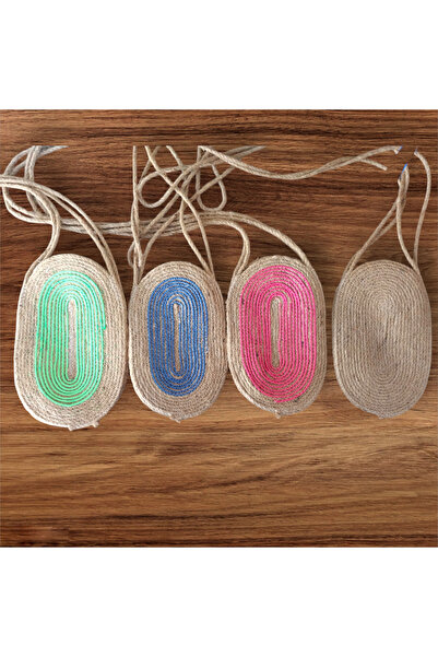 Lav Ma Soul Hasır,  jüt Telefon çantası, pembe, lacivert, yeşil, çapraz takıl...