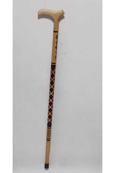 SOFT Baklava Desenli Baston Ahşap Baston Kaliteli Baston