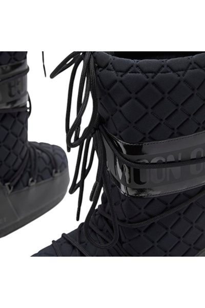 MOON BOOT 80d1402930-n001 Icon Quilt Kadın Siyah Kar Botu