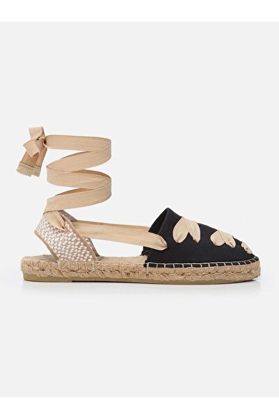Su Espadril Marya Siyah Kadın Espadril Sandalet