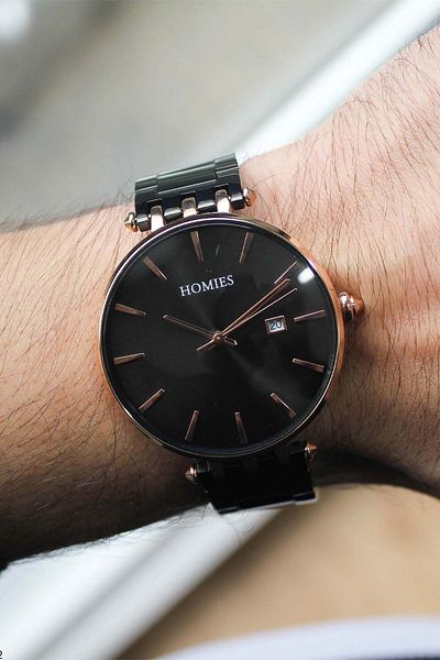 Homies Hm26124S01-2 Men's Watch with Steel Band