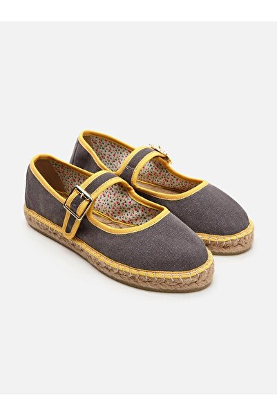 Su Espadril Owenn Gri Kadın Düz Espadril