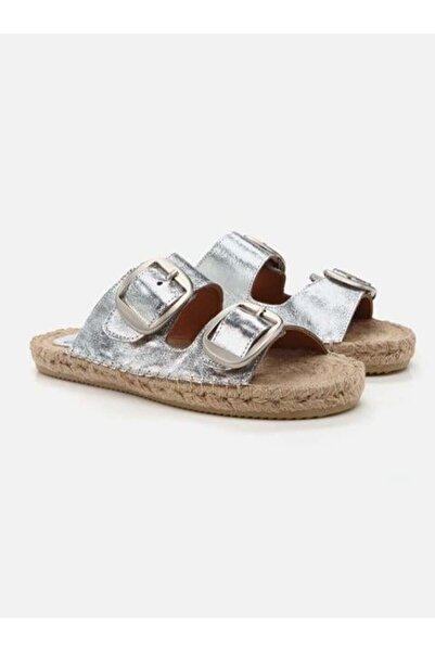 Su Espadril Arim Gümüş Kadın Espadril Terlik