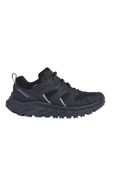 Karrimor حذاء Kestrel Low Weathertite أسود للرجال باللون الأسود للاستخدام الخارجي للرجال في الهواء الطلق