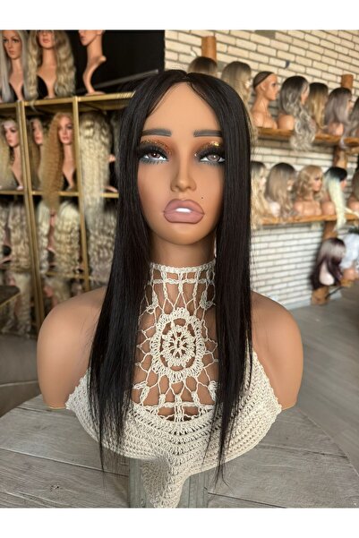 Suzan Peruk Baby ipek taban Tepelik %100 Gerçek saç 13x14cm genişlik 100gram ...