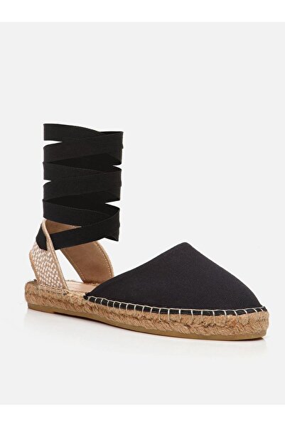 Su Espadril Floran Siyah Kadın Espadril Sandalet