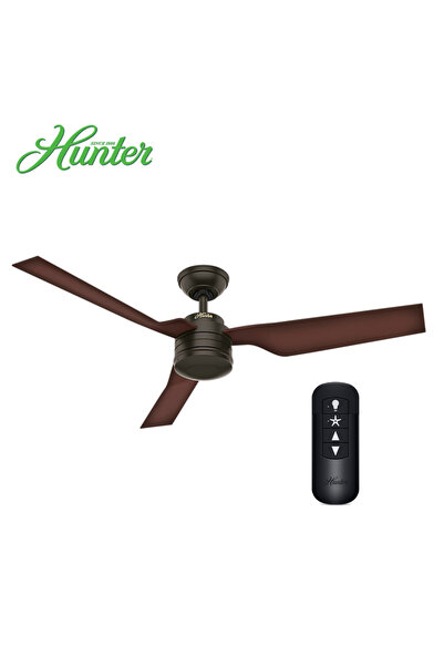 Hunter Fan Cabo Frio Çağdaş Bronz 132 Cm. Nemli Dış Mekan Tavan Vantilatörü