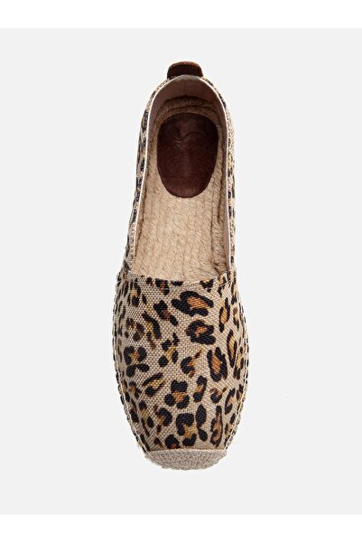Su Espadril Tenny Leopar Kadın Düz Espadril
