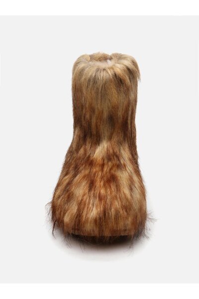 Su Espadril Apreski Taba Kadın Suni Kürk Bot