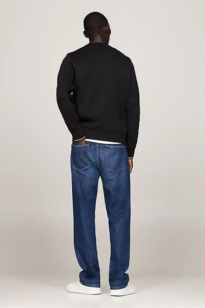 Tommy Hilfiger Erkek Yuvarlak Yaka Kazak - Siyah