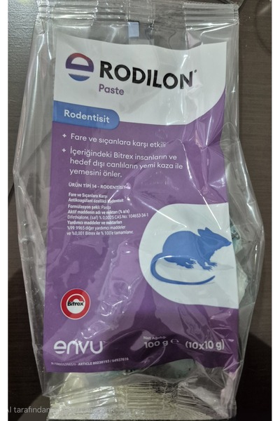 Bayer Envu Rodilon Pasta Fare Yemi 100gr