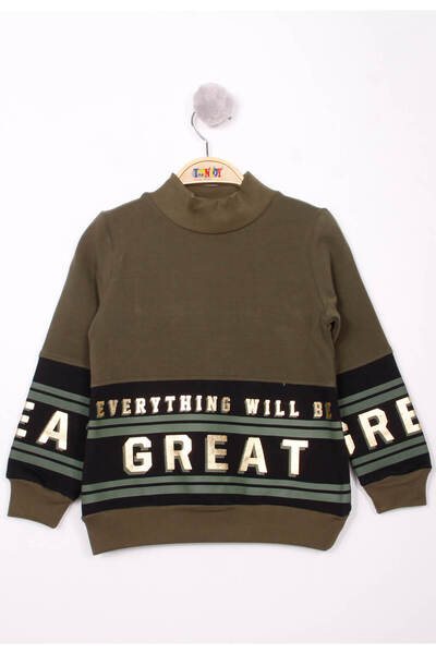 Toontoy Fată - Great cu imprimeu Swea tricou