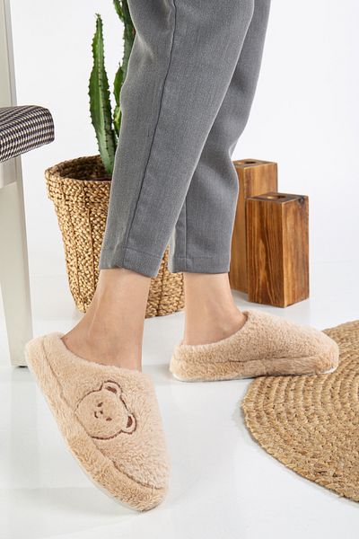 Jackers Unisex Home Slippers Woolen Slippers Comfortable Indoor Non-Slip High Sole Slippers