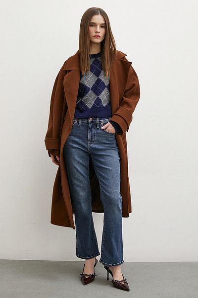 Never more Navy Blue Pipe Leg Jeans