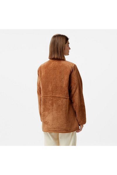United 4 United4 Sherpa Women's Teddy Coat - Brown Coat