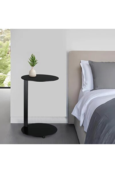 alkametal yan sehpa siyah c sehpa