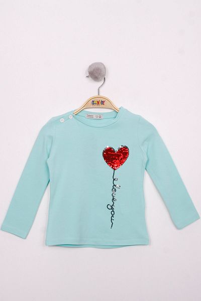 Toontoy Girl - Sequin Embroidered Chest T-shirt