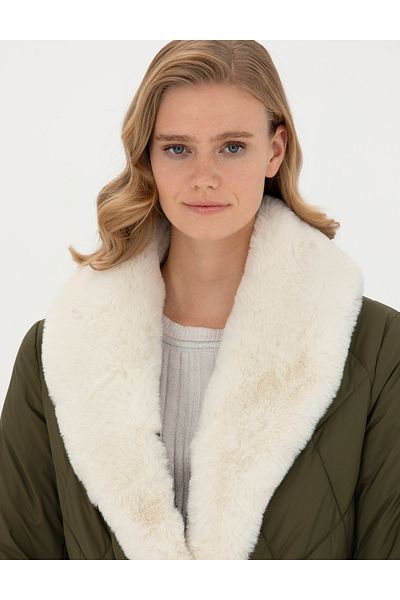 Pierre Cardin Green Fur Coat 50277567-Vr238