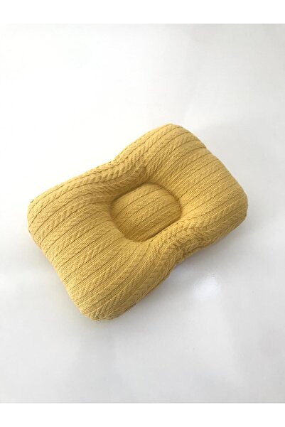 Jaju Baby وسادة رأس مسطحة بلون الخردل لتشكيل الرأس