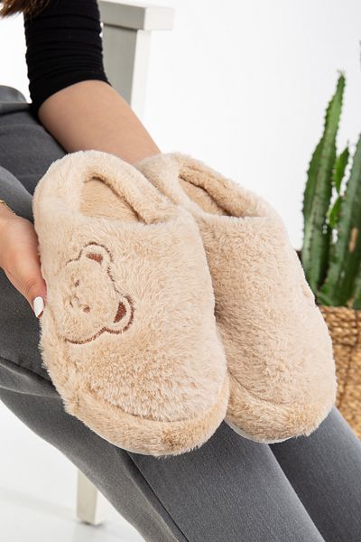 Jackers Unisex Home Slippers Woolen Slippers Comfortable Indoor Non-Slip High Sole Slippers