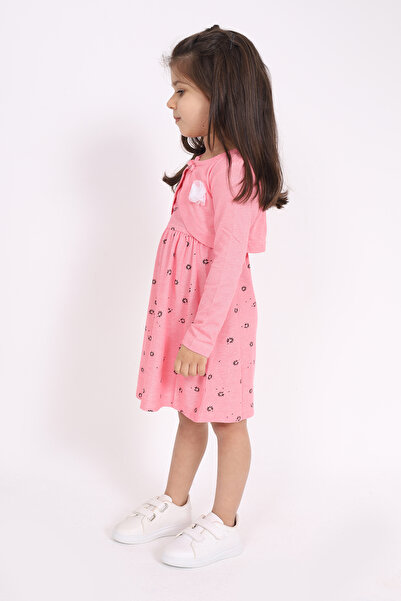 Toontoy Φόρεμα για κορίτσια με λεπτομέρεια λουλουδιών στο στήθος