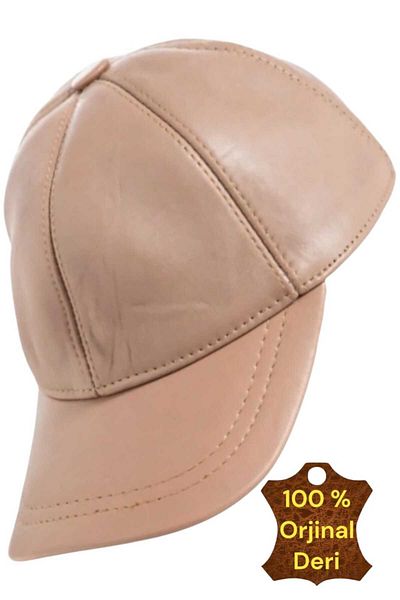 Trenderrs Unisex 100% δερμάτινο ρυθμιζόμενο καπέλο μπέιζμπολ στην πλάτη