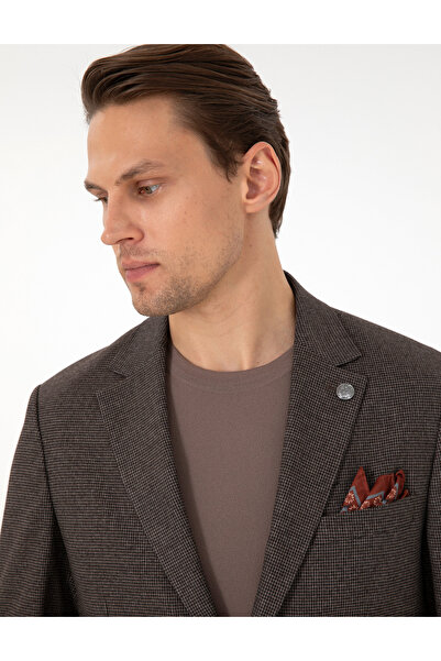 Pierre Cardin Kahverengi Slim Fit Takım Elbise 50293999-VR029