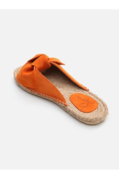 Su Espadril Fiocco Turuncu Kadın Espadril Terlik