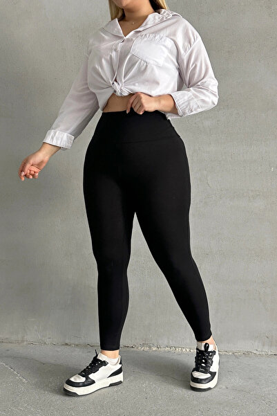 Stil Diva High Waist Body Lines Revealing Sports Leggings - Large Size 038396