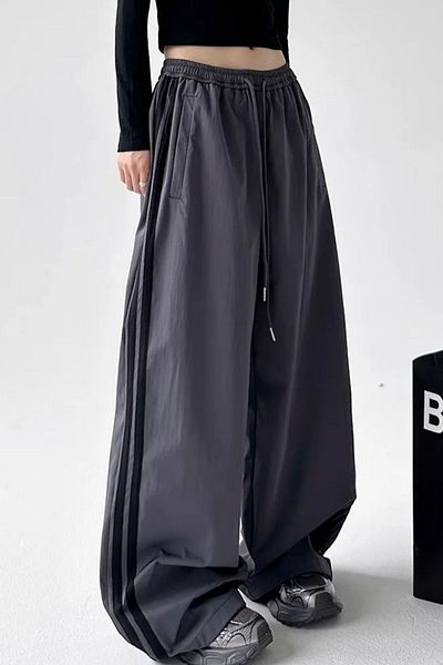 Köstebek Smoked Double Stripe Bomber Parachute Fabric Tracksuit