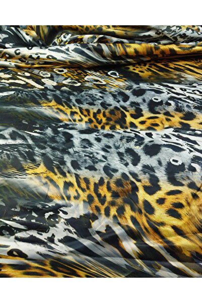 Kumaş Parça Чорна кава тафта - 150 см x 300 см