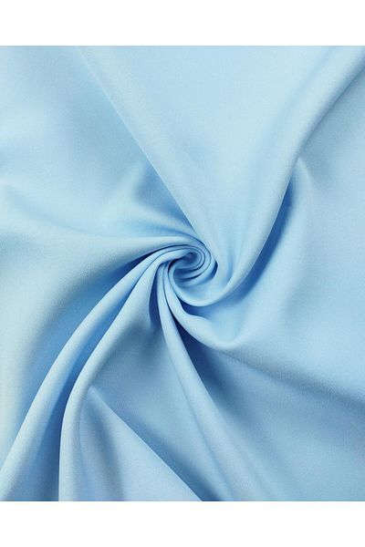 Kumaş Parça TELALI Crepe σε Baby Blue χρώμα (Πλάτος 130 cm x Μήκος 90 cm)