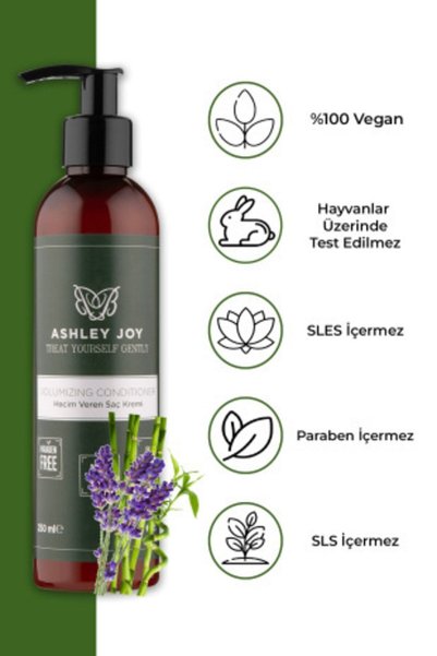 ASHLEY JOY İnce Telli Saçlar Için Hacim Veren Dolgunlaştırıcı Biotin,kafein Içeren Saç Kremi 250 ml