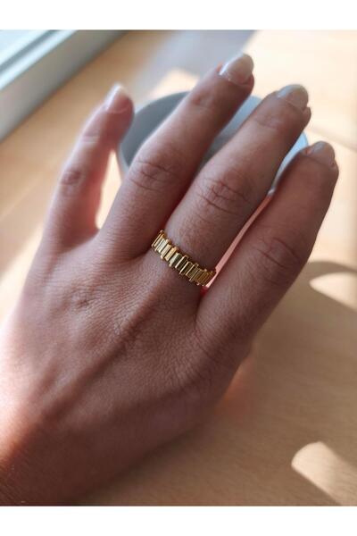 VOBEEYKU خاتم ذهبي قابل للتعديل مع نموذج قضيب