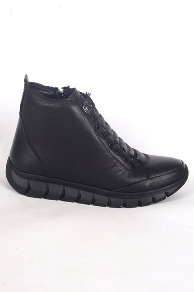Pierre Cardin 54338 Yandan Fermuarlı Lastik Bağcıklı Rahat Taban Siyah Kadın ...