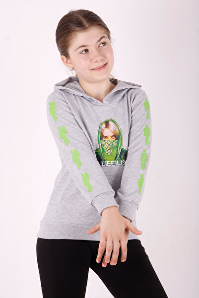 Toontoy Fată Billie Eilish cu imprimeu Swea tricou