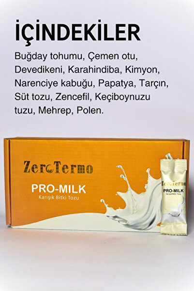 ZEROTERMO Pro-mılk Karışık Bitki Tozu