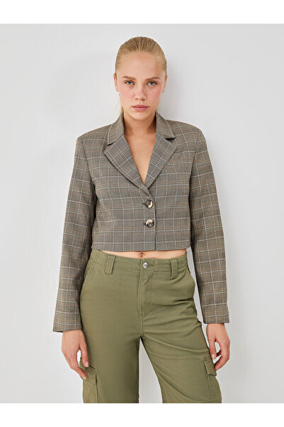 LC Waikiki Карирано дамско сако с блейзър
