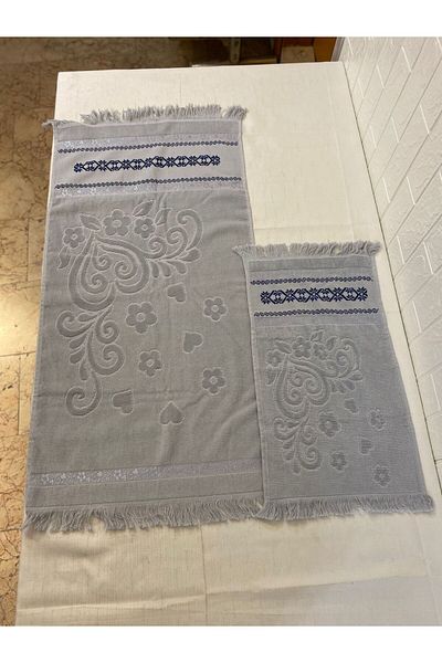 Vinezza Home Collection Πετσέτα προίκας χειροποίητη βαμβακερή με κοριτσάκι 50x90,30x50