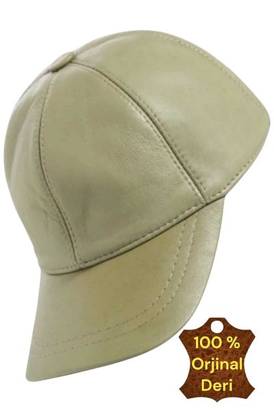 Uniquetrenders Unisex 100% δερμάτινο ρυθμιζόμενο καπέλο μπέιζμπολ στην πλάτη