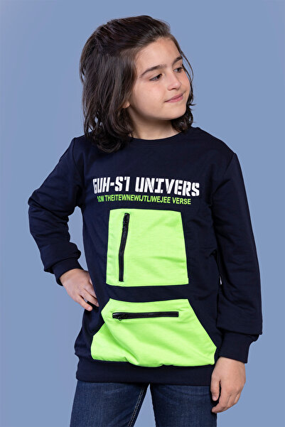 Toontoy Φούτερ για αγόρια με με τύπωμα τσέπες νέον