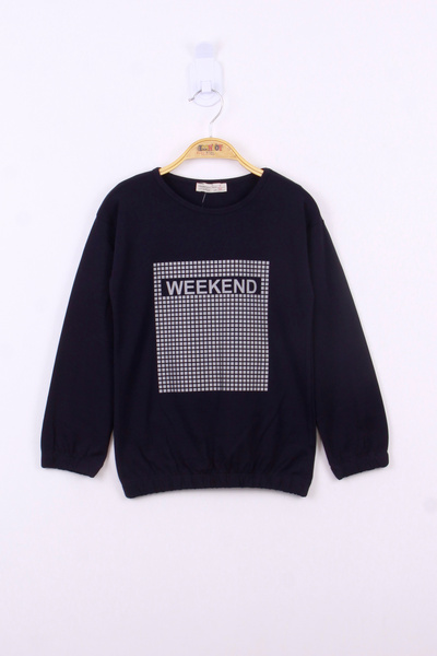 Toontoy Tricou Weekend B cu imprimeu pentru fetiță