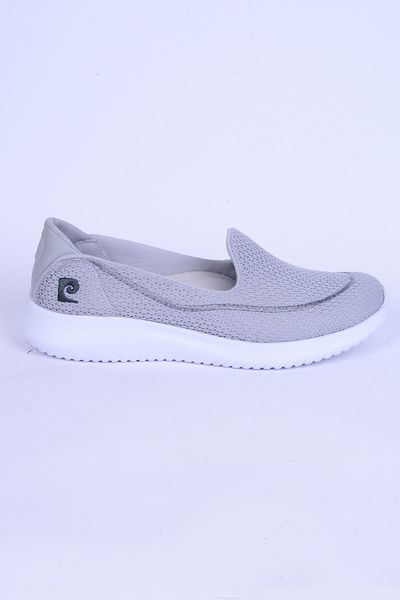 Pierre Cardin 30168 Pantofi de sport flexibili, fără șireturi, talpă ortopedică, gri, pantofi sport pentru femei de zi cu zi