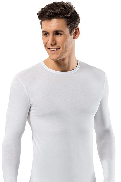 ERDEM İÇ GİYİM Erdem White Slim Fit Long Sleeve T-shirt 1123